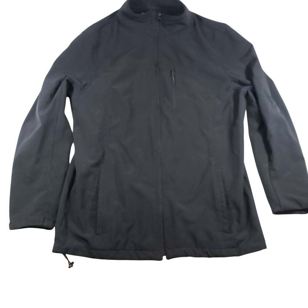 The Foundry Supply‎ Co Mens LT Black Softshell Jacket Full Zip Outdoor
